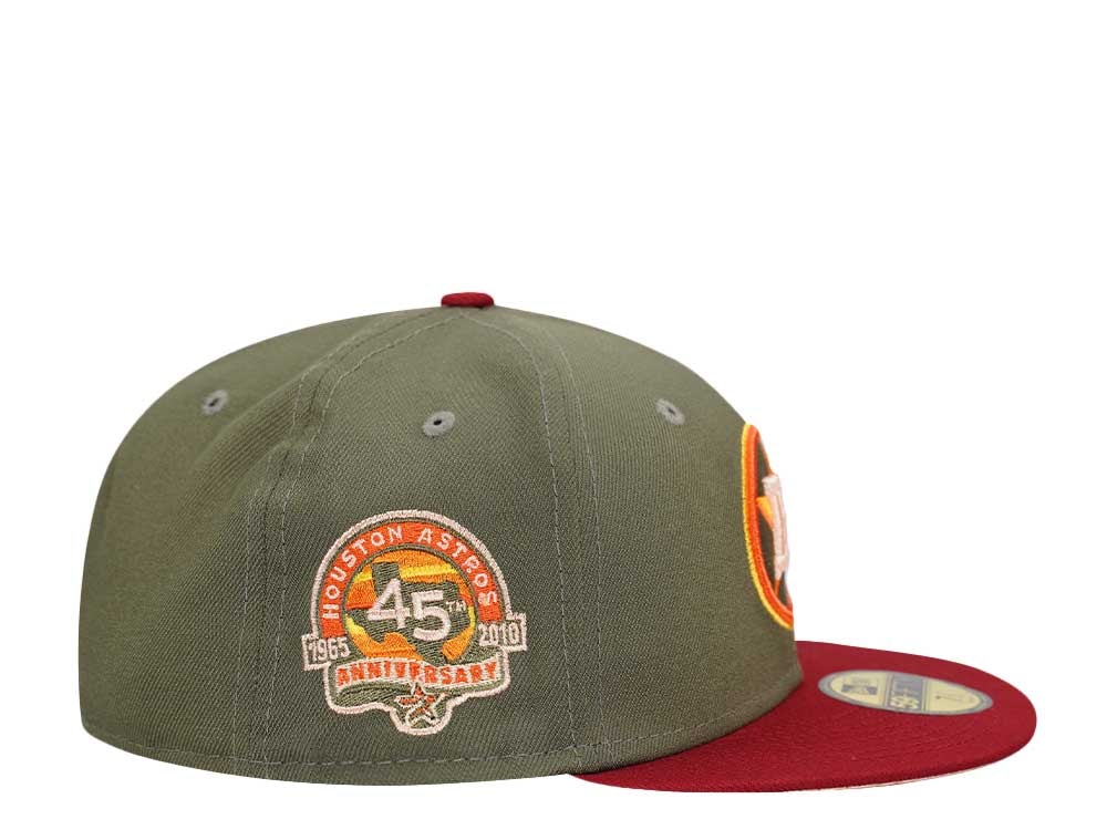 New Era Houston Astros 45th Anniversary Olive Two Tone Edition 59Fifty Fitted Casquette