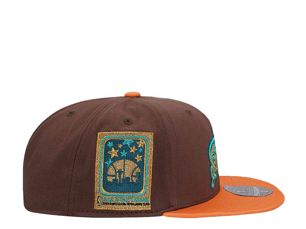 Mitchell & Ness Seattle Supersonics All Star Game Copper Top Hardwood Classic Dynasty Fitted Casquette