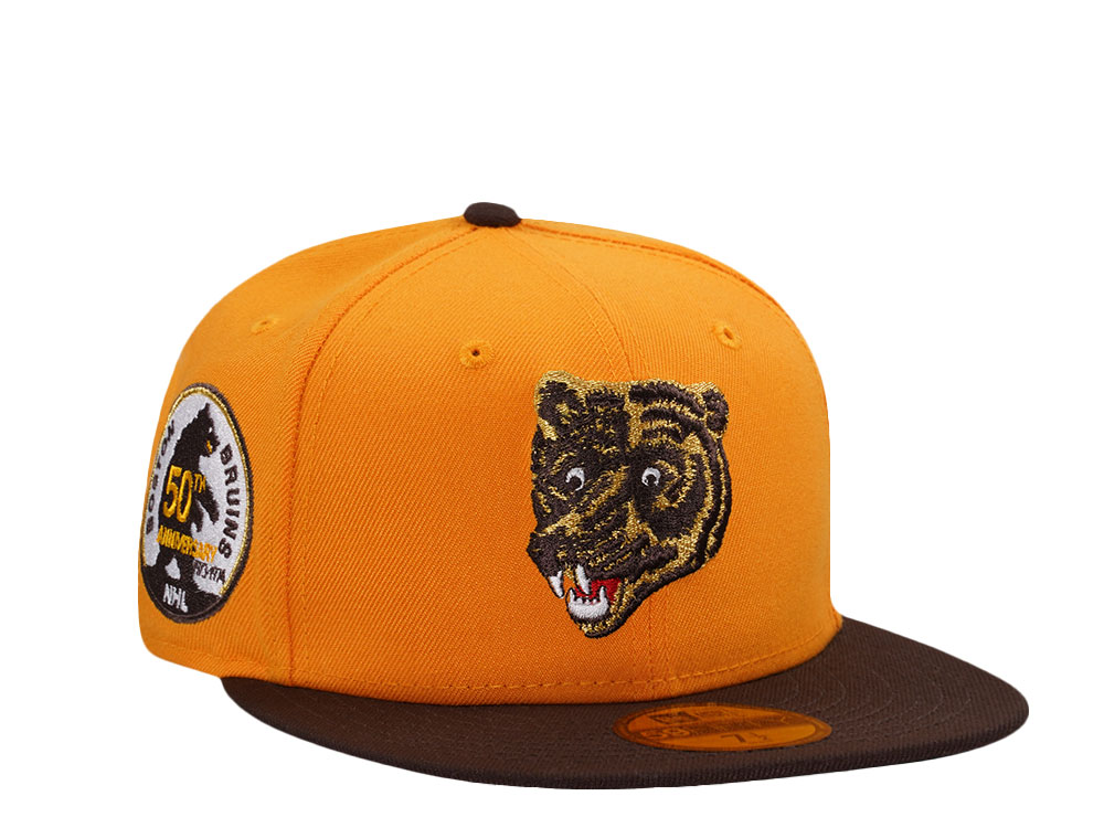 New Era Boston Bruins 50th Anniversary Walnut Two Tone Edition 59Fifty Fitted Casquette