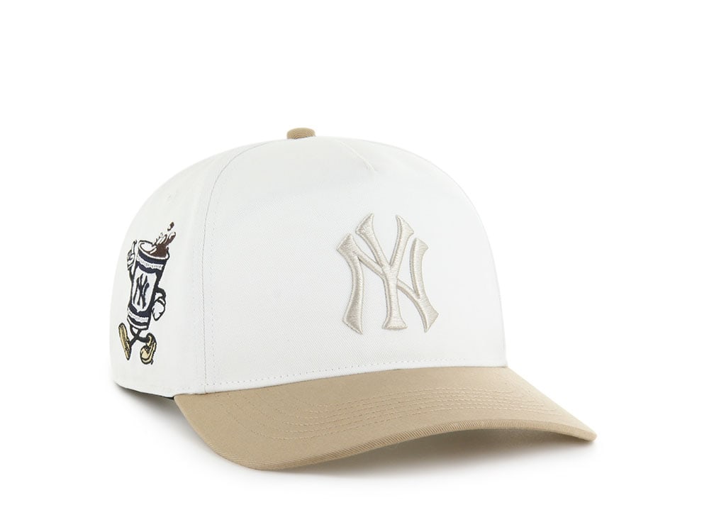 47Brand New York Yankees White Cartoon Icon Edition Hitch Snapback Casquette
