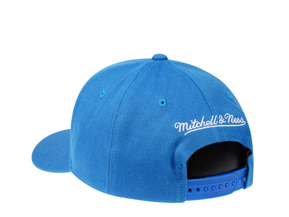 Mitchell & Ness Denver Nuggets Team Ground Red Line Blue Solid Flex Snapback Casquette