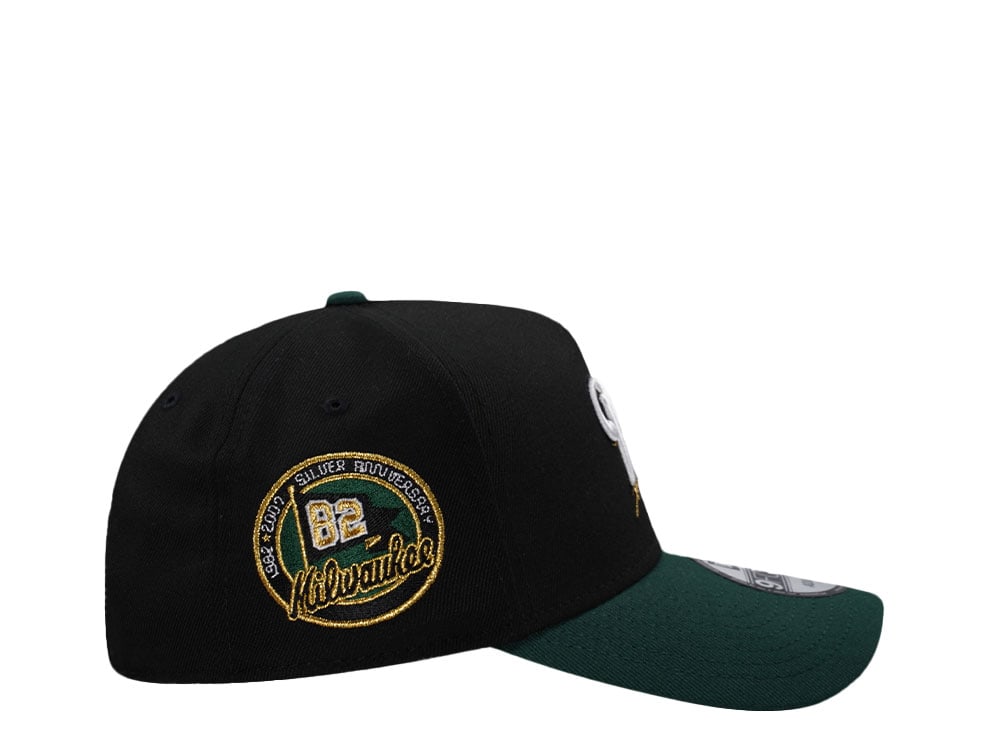 New Era Milwaukee Brewers XXX Black Two Tone Edition 9Forty A Frame Snapback Casquette