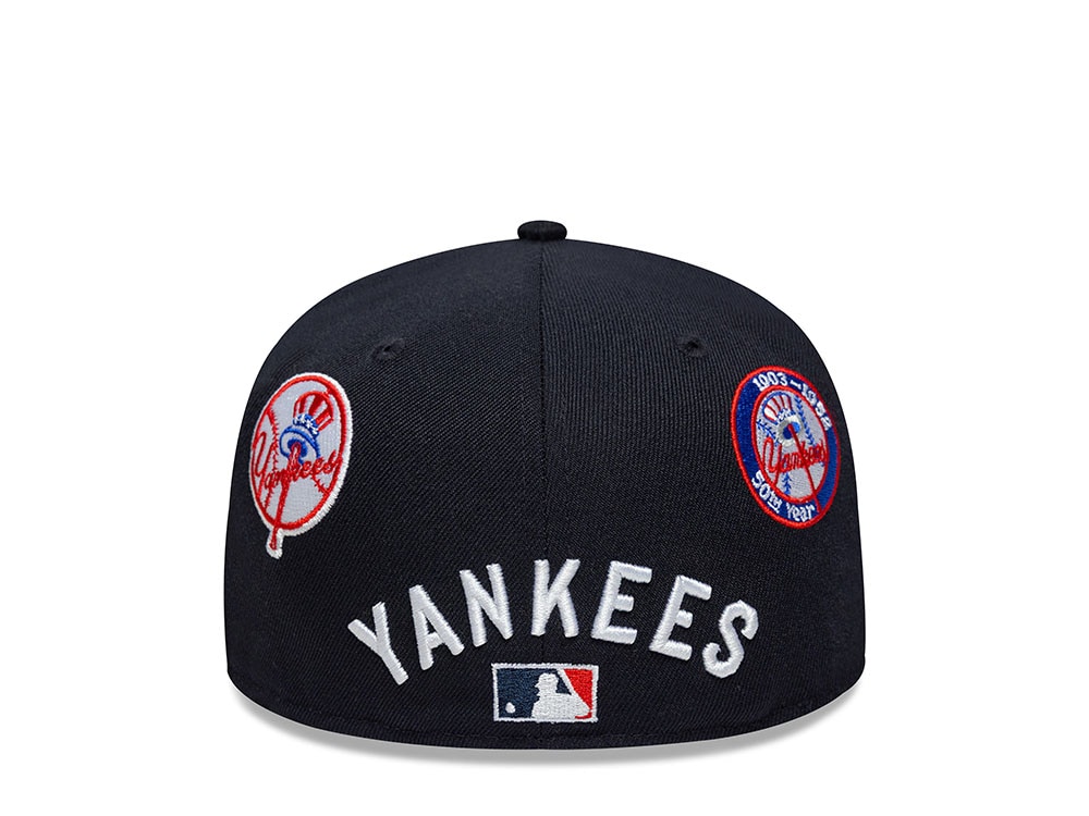 New Era New York Yankees Subway Series Multi Patch Navy Prime Edition 59Fifty Fitted Casquette