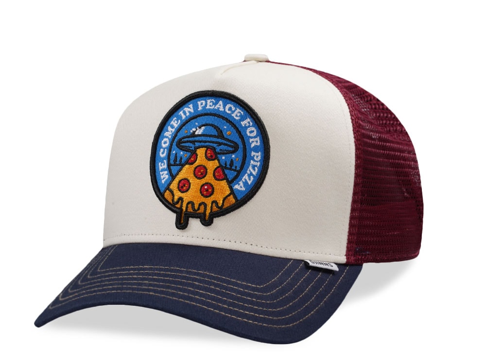 Djinns HFT Food Peace Pizza Off White Trucker Snapback Casquette