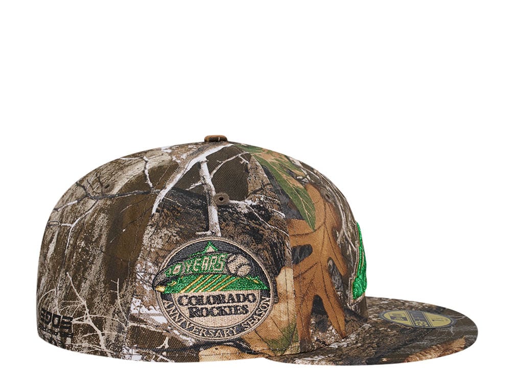 New Era Colorado Rockies 10th Anniversary Real Tree Prime Edition 59Fifty Fitted Casquette
