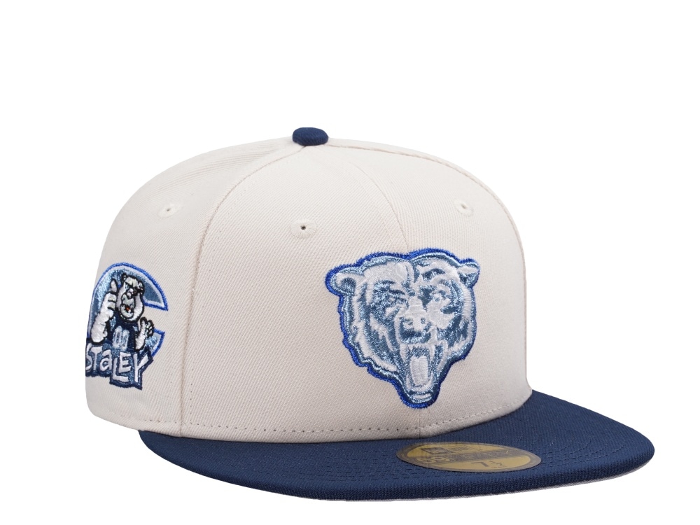 New Era Chicago Bears Staley Metallic Light Cream Two Tone Edition 59Fifty Fitted Casquette