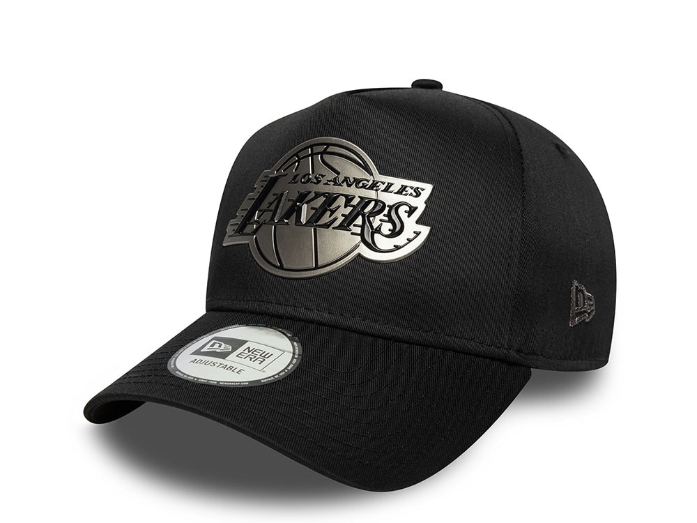 New Era Los Angeles Lakers Metallic Black 9Forty A Frame Snapback Casquette