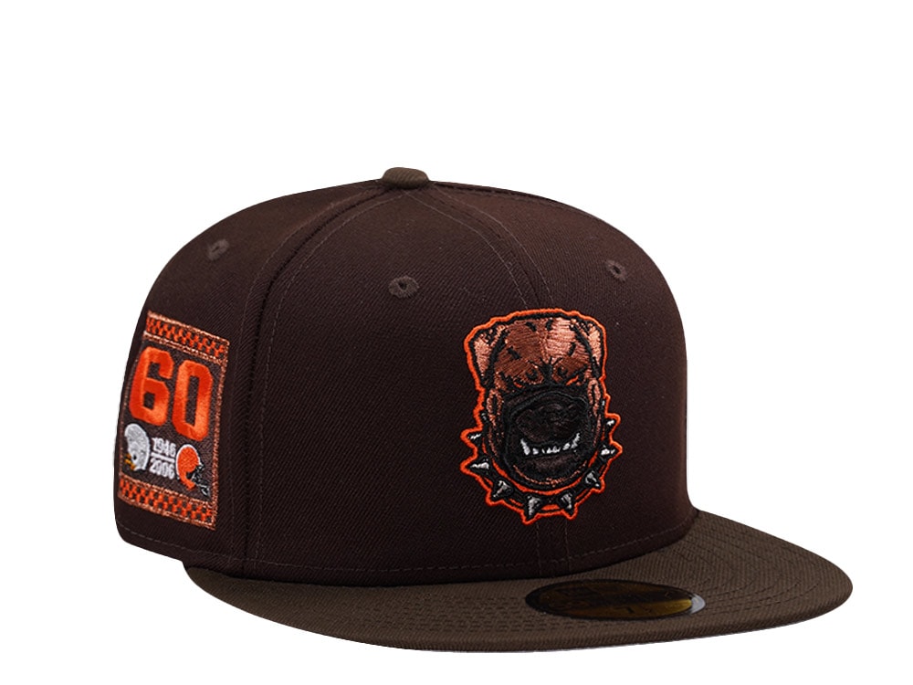 New Era Cleveland Browns 60th Anniversary Burnt Wood Two Tone Edition 59Fifty Fitted Casquette
