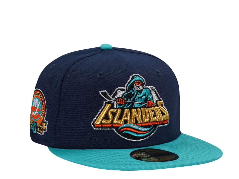 New Era New York Islanders 40th Anniversary Navy Two Tone Edition 59Fifty Fitted Casquette