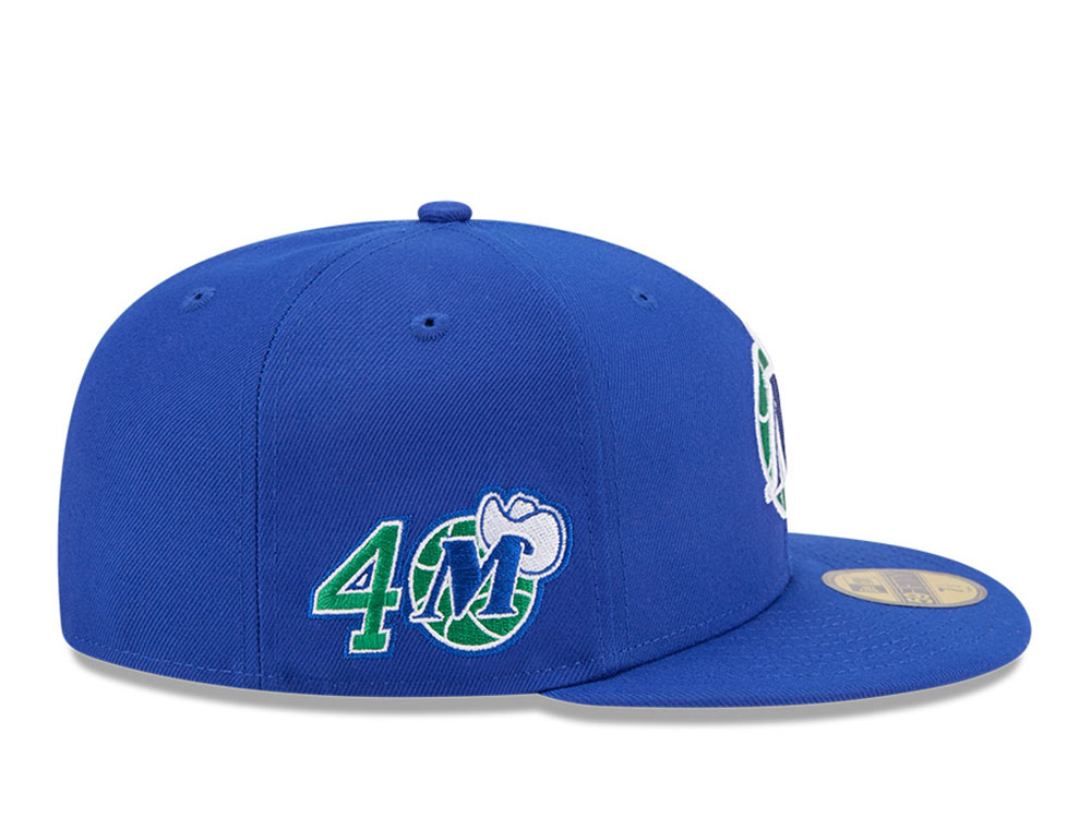 New Era Dallas Mavericks HWC 40th Anniversary Blue 59Fifty Fitted Casquette