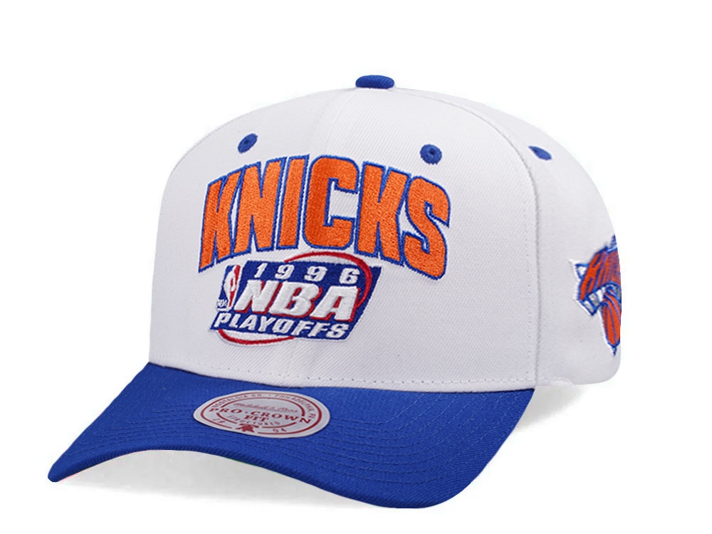 Mitchell & Ness New York Knicks NBA Playoffs 1996 Chrome Two Tone Editon Pro Crown Fit Snapback Casquette