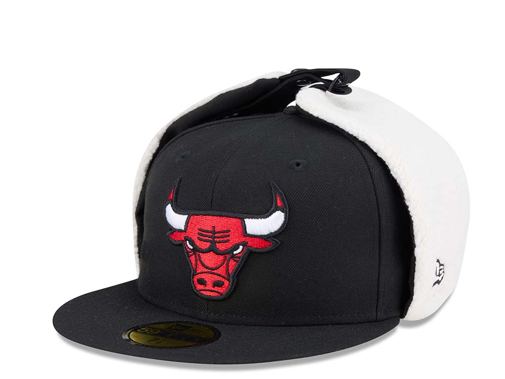 New Era Chicago Bulls Classic Black 59Fifty Dogear Fitted Casquette