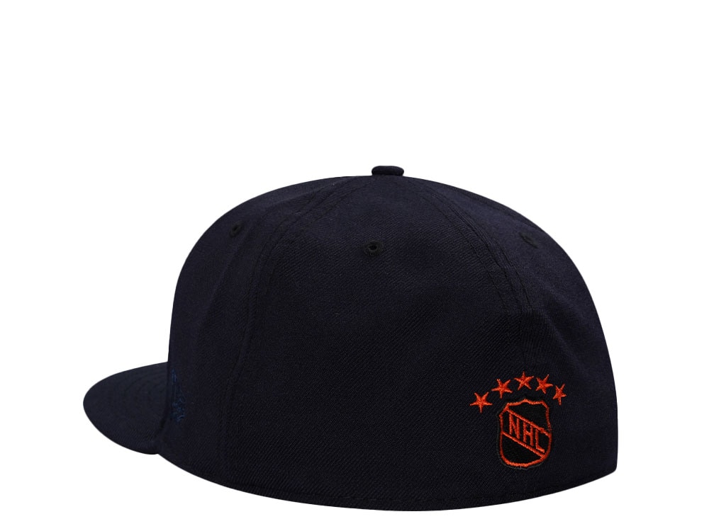 New Era Toronto Maple Leafs Navy Throwback Wool Edition 59Fifty Fitted Casquette