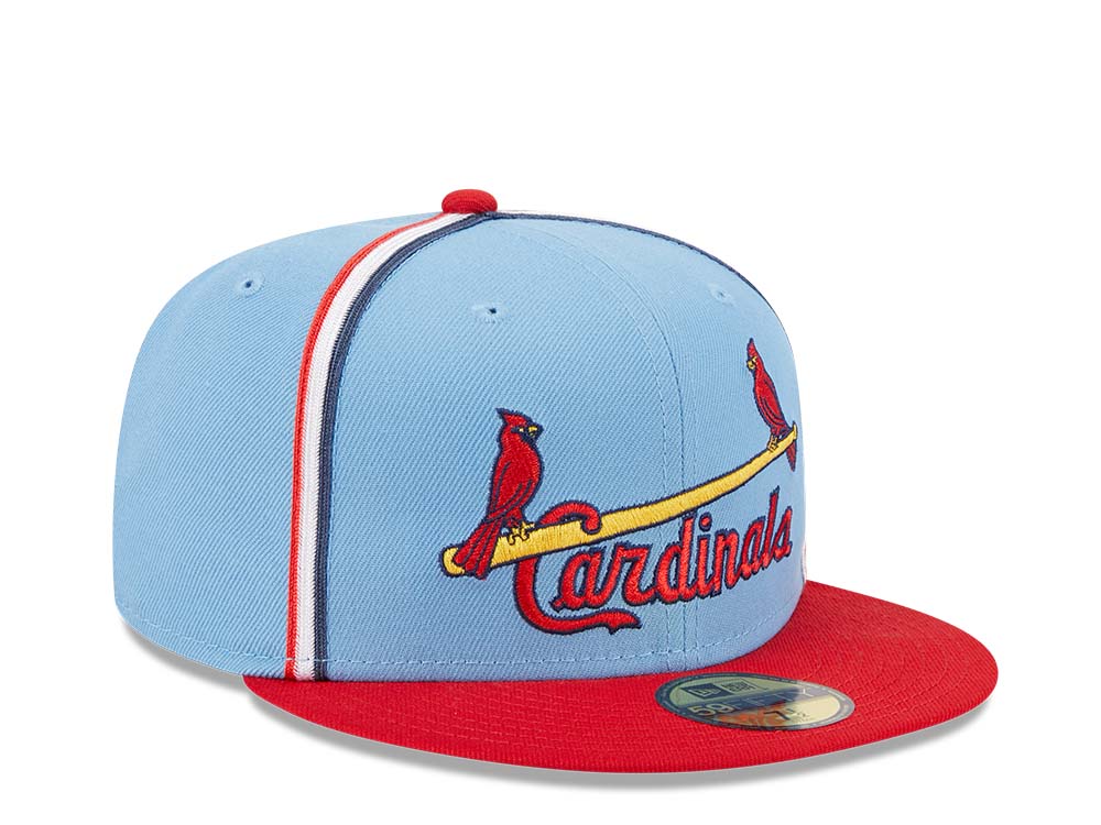 New Era St. Louis Cardinals Powder Blues Sky Throwback Two Tone Edition 59Fifty Fitted Casquette