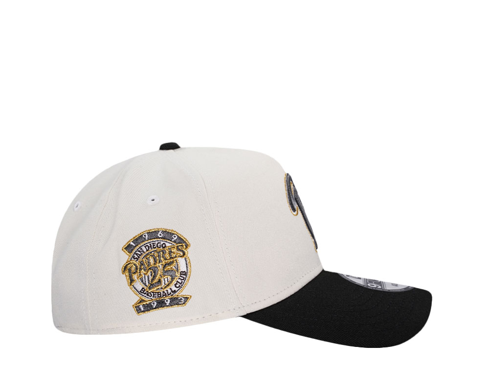 New Era San Diego Padres 25th Anniversary Chrome Two Tone Edition 9Forty A Frame Snapback Casquette
