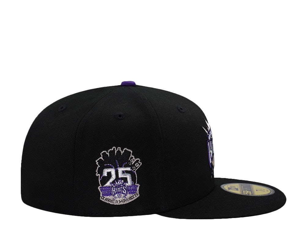 New Era Sacramento Kings 25th Anniversary Black Prime Edition 59Fifty Fitted Casquette