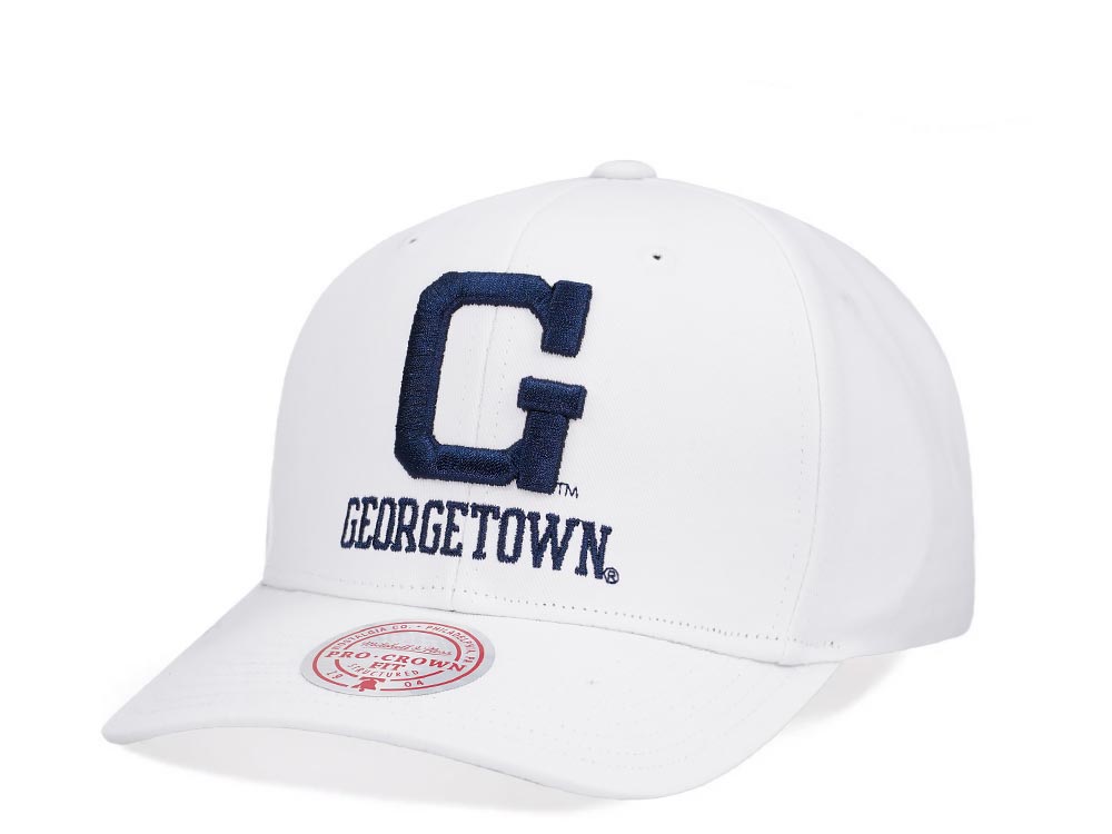 Mitchell & Ness Georgetown University All in Pro White Snapback Casquette