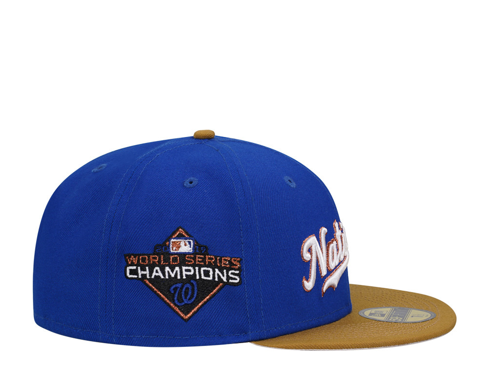 New Era Washington Nationals World Series Champions 2019 Copper Prime Two Tone Edition 59Fifty Fitted Casquette
