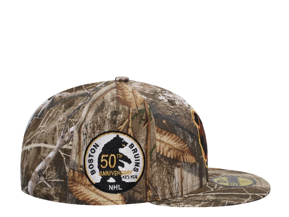 New Era Boston Bruins 50th Anniversary Realtree Prime Edition 59Fifty Fitted Casquette