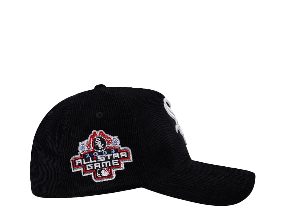 New Era Chicago White Sox All Star Game Black Corduroy Prime Edition 9Forty A Frame Snapback Casquette