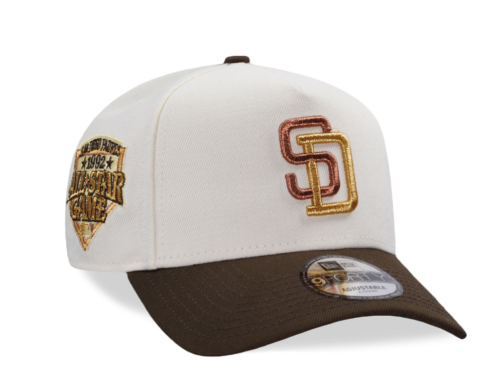 New Era San Diego Padres All Star Game 1992 Chrome Two Tone Edition 9Forty A Frame Snapback Casquette
