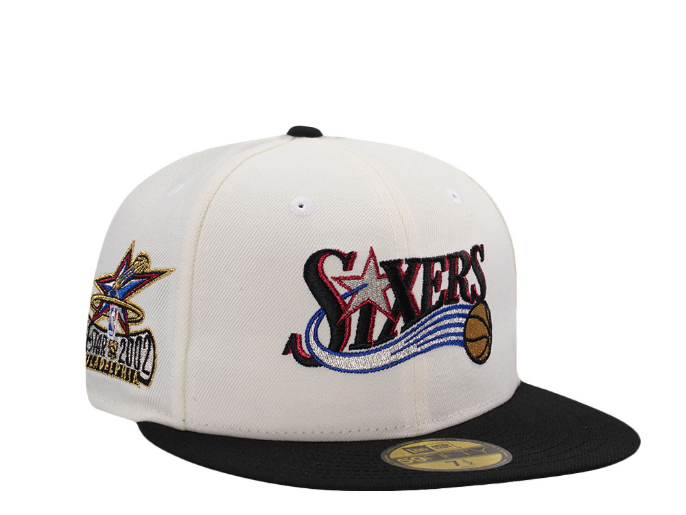 New Era Philadelphia 76ers All Star Game 2002 Chrome Two Tone Edition 59Fifty Fitted Casquette