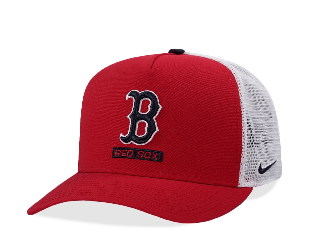 Nike Boston Red Sox Primetime Dri-Fit Rise Red Edition Trucker Snapback Casquette