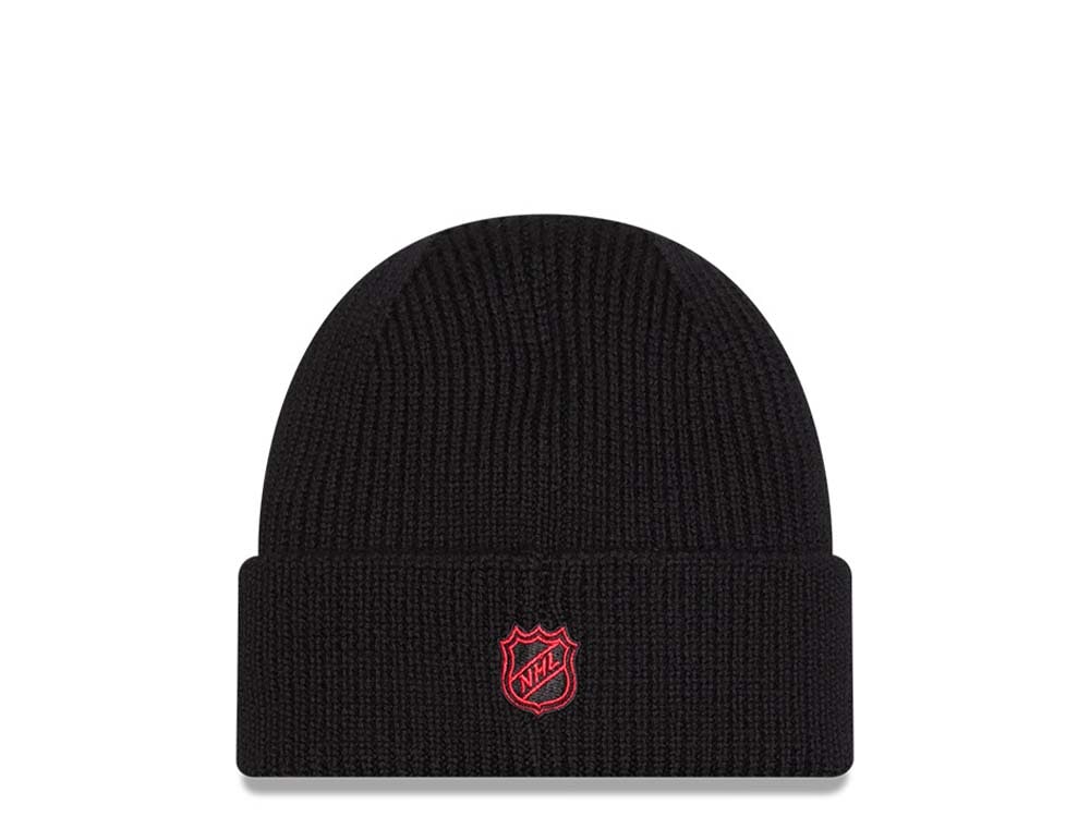 New Era Chicago Blackhawks Skull Knit Black Chapeaux