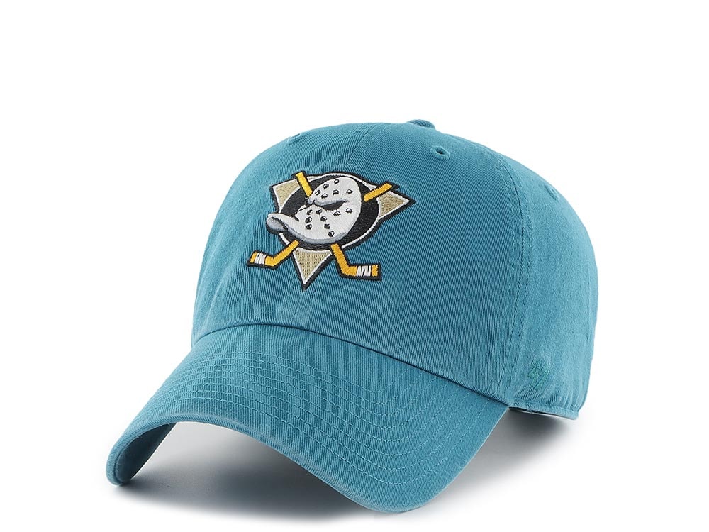 47Brand Anaheim Ducks Teal Clean up Strapback Casquette