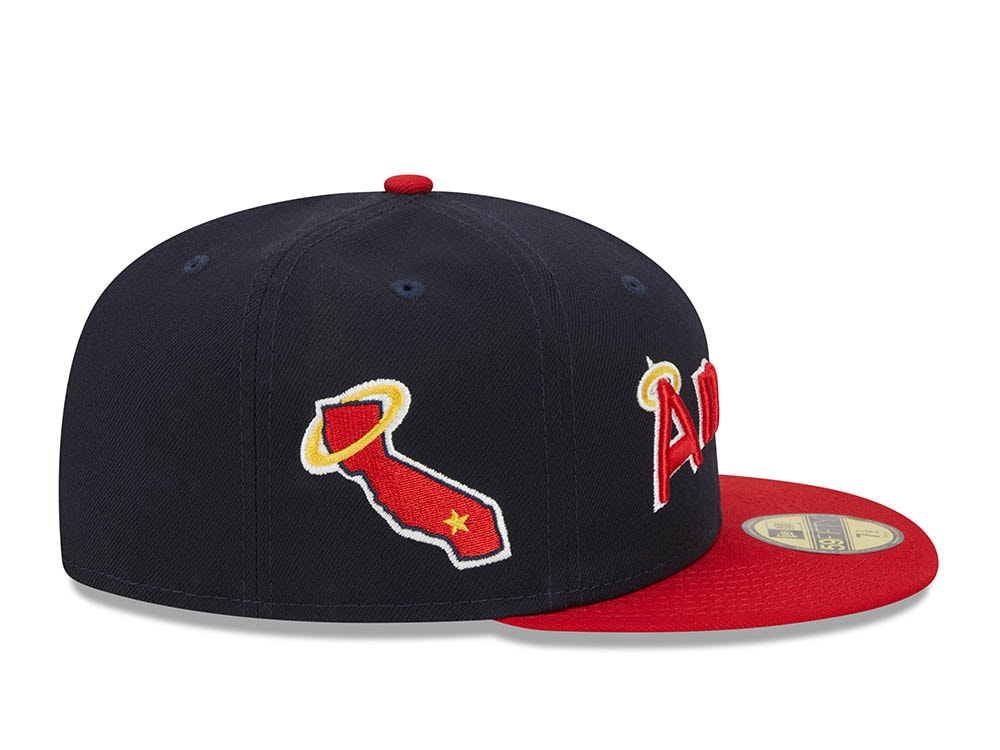 New Era California Angels Retro Script Two Tone Throwback Edition 59Fifty Fitted Casquette
