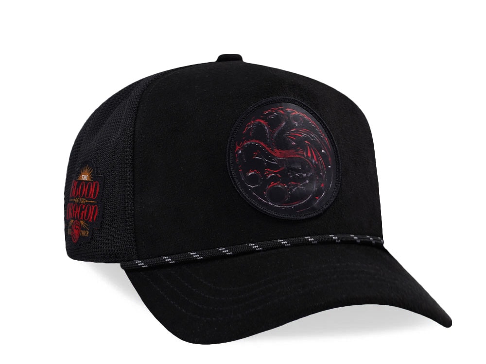Capslab House Of The Dragon Emblem Black Trucker Snapback Casquette