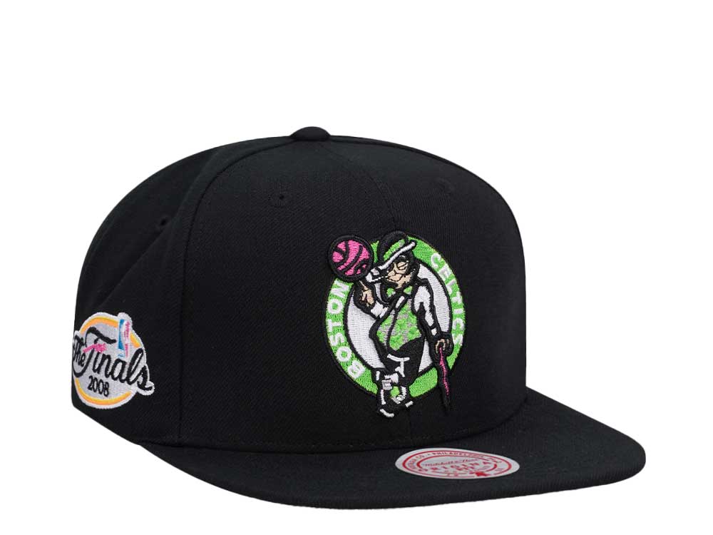 Mitchell & Ness Boston Celtics The Finals 2008 Neon Tropical Black Snapback Casquette