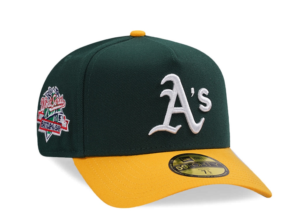 New Era Oakland Athletics World Series 1989 Dark Green Two Tone Edition 59Forty A Frame Fitted Casquette