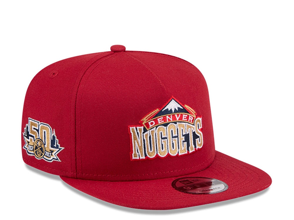 New Era Denver Nuggets 50th Anniversary HWC Edition 9Fifty A Frame Snapback Casquette
