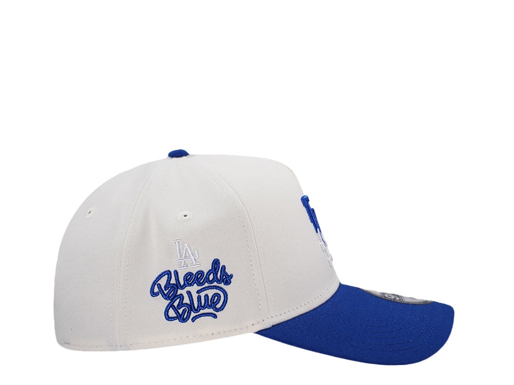 New Era Los Angeles Dodgers Bleed Blue Chrome Two Tone Edition 9Forty A Frame Snapback Casquette