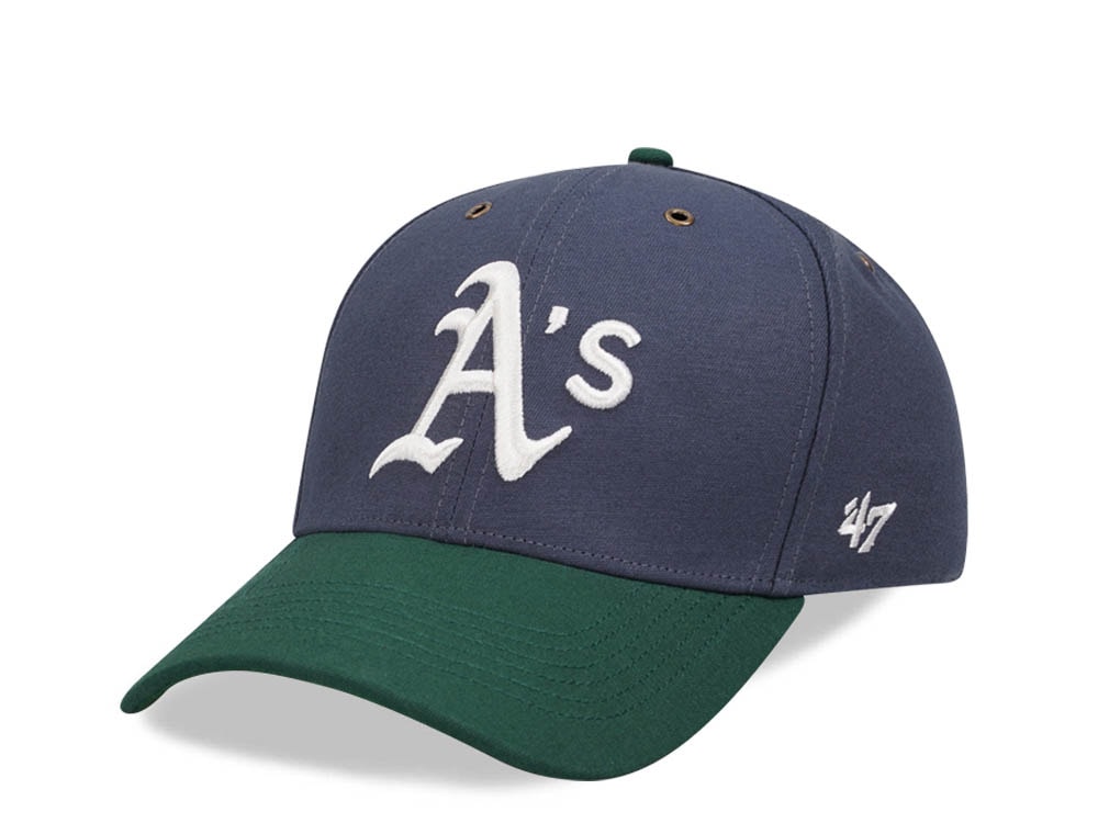 47Brand Oakland Athletics Vintage Navy Campus MVP Strapback Casquette