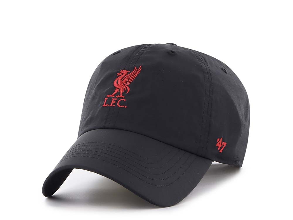 47Brand Liverpool FC Black Brrr Clean Up Strapback Casquette