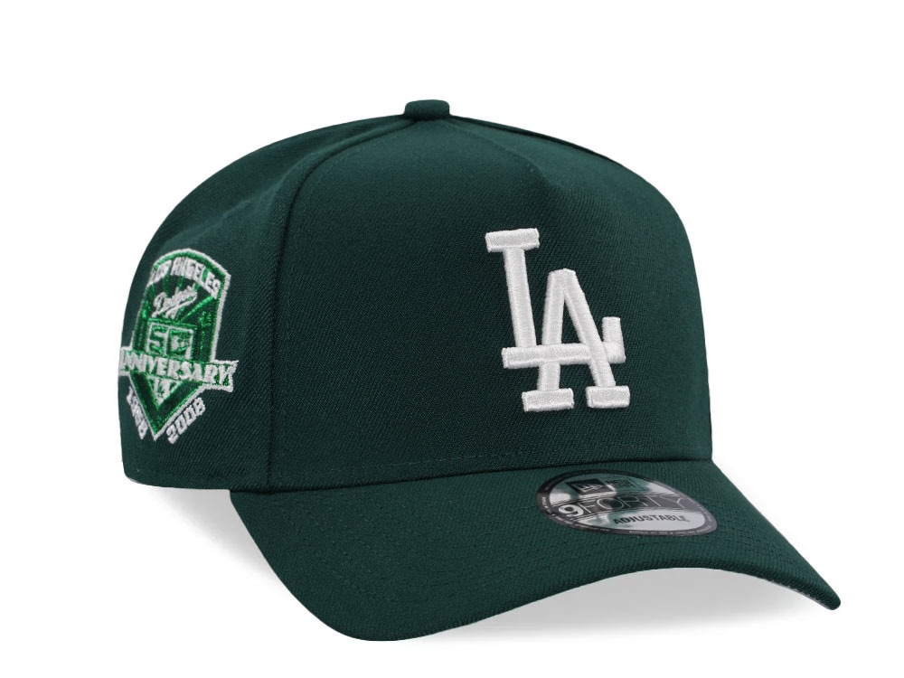 New Era Los Angeles Dodgers 50th Anniversary Green Classic Edition 9Forty A Frame Snapback Casquette