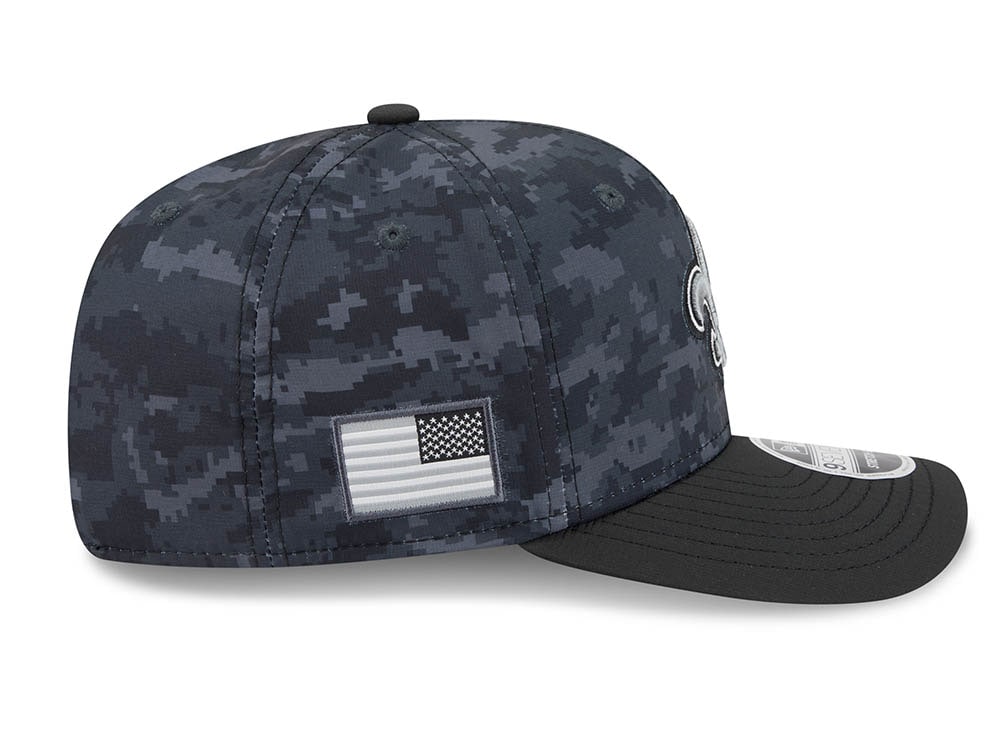 New Era New Orleans Saints NFL Salute to Service 2026 Digi Camo Black 9Seventy Stretch Snapback Casquette