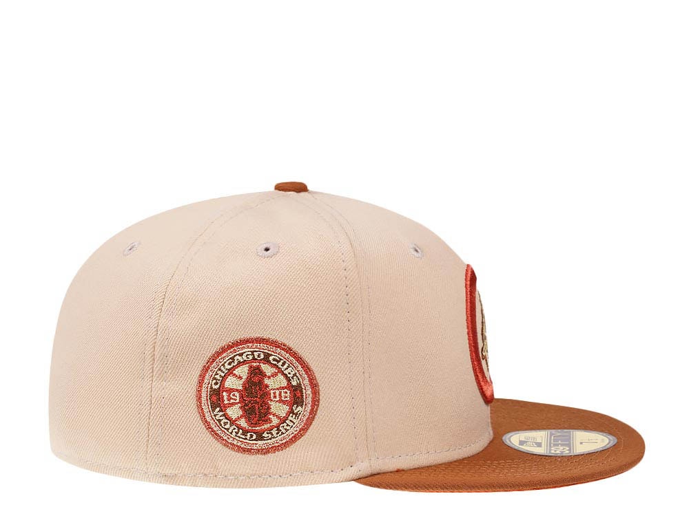 New Era Chicago Cubs World Series 1908 Vintage Brick Two Tone Edition 59Fifty Fitted Casquette