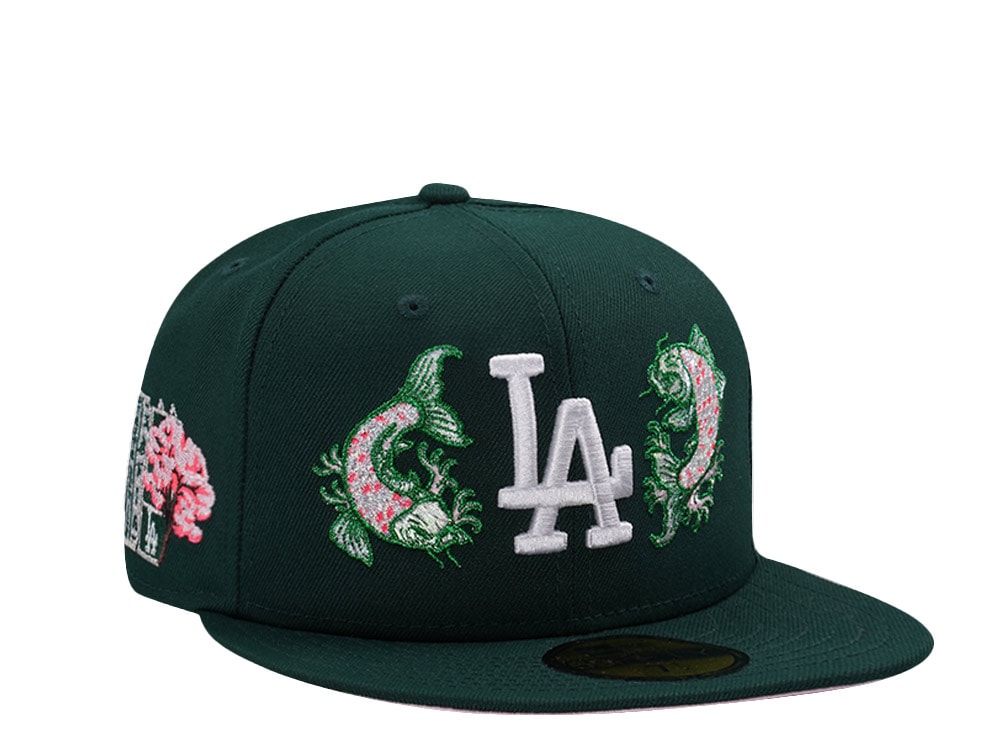 New Era Los Angeles Dodgers Tokyo Series Koi Dark Green Prime Edition 59Fifty Fitted Casquette