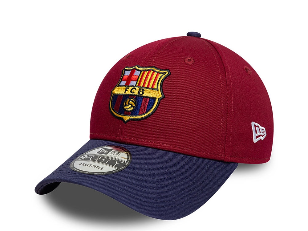 New Era Barcelona Fc Maroon Two Tone 9Forty Snapback Casquette