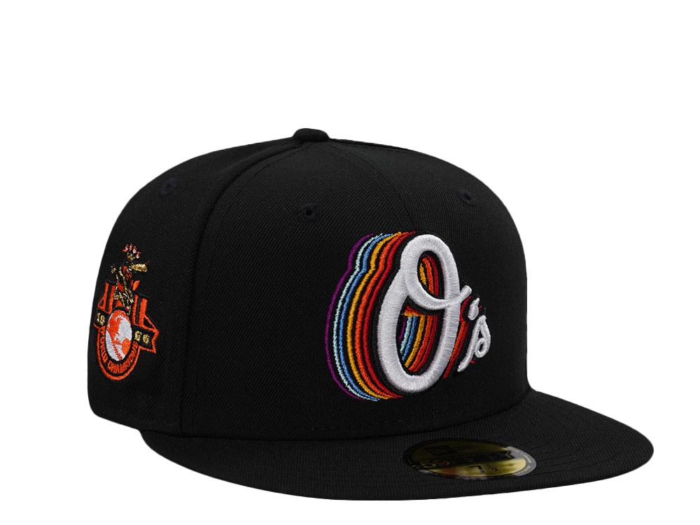 New Era Baltimore Orioles World Champions 1966 Black Prime Edition 59Fifty Fitted Casquette