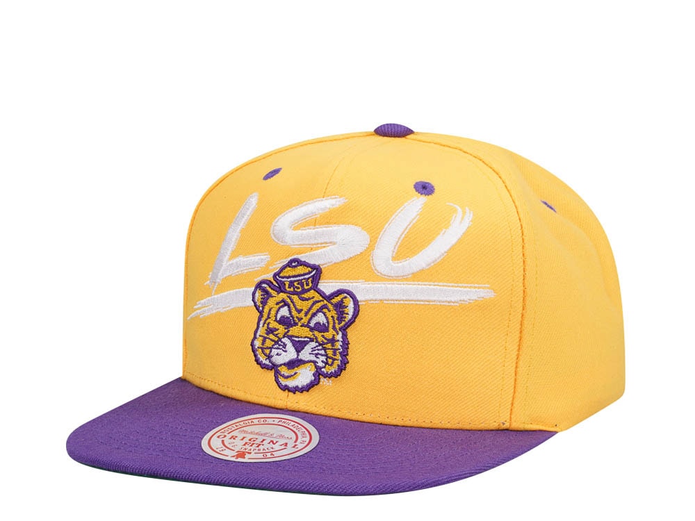Mitchell & Ness Louisiana State University Transcript Two Tone Snapback Casquette