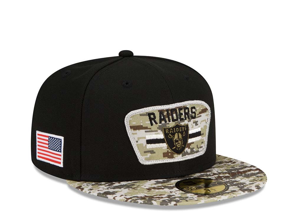 New Era Las Vegas Raiders Salute to Service 21 59Fifty Fitted Casquette