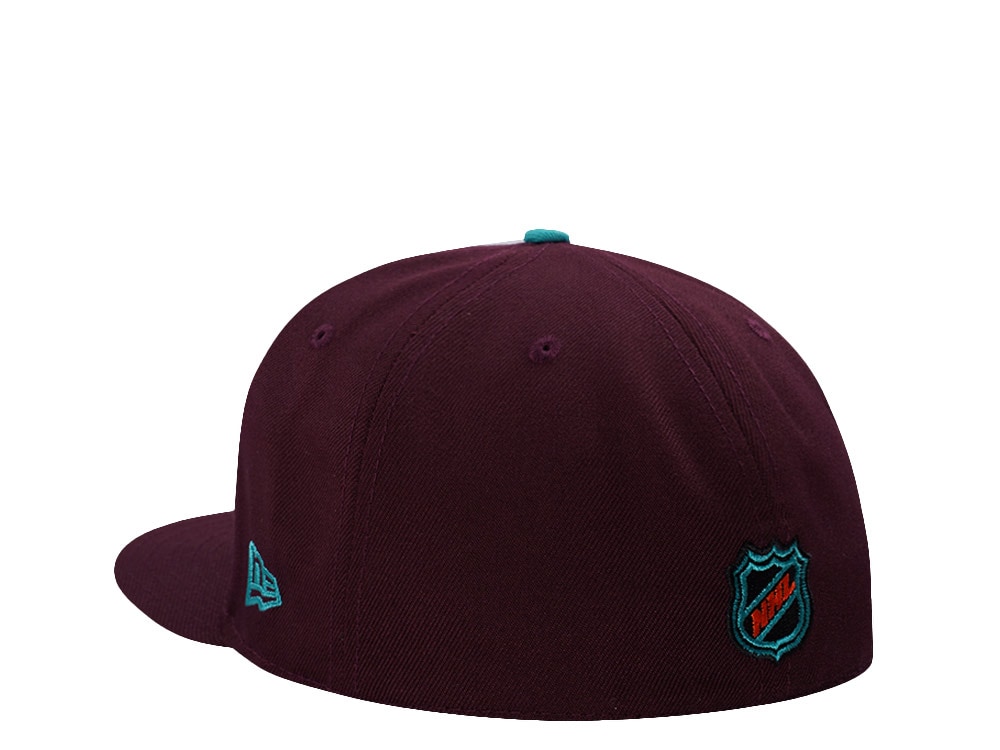 New Era Anaheim Ducks 30th Anniversary Maroon Prime Edition 59Fifty Fitted Casquette