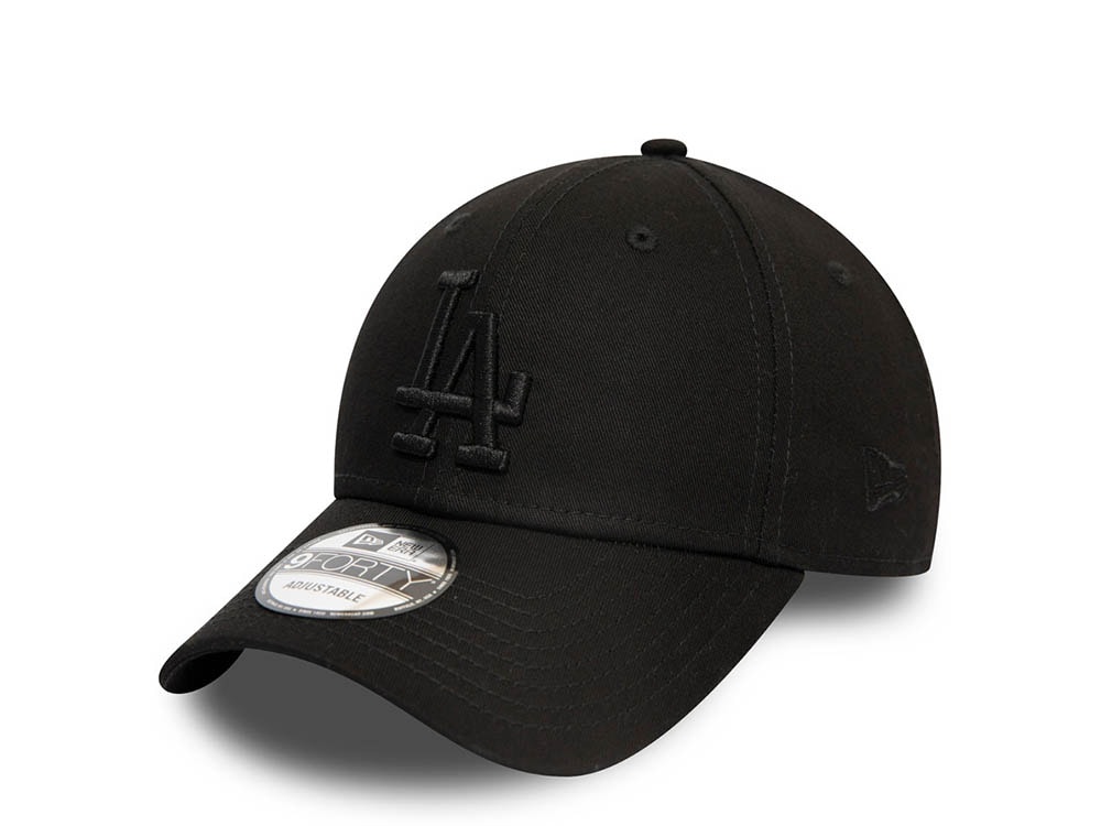 New Era Los Angeles Dodgers League Essential Black 9Forty Strapback Casquette