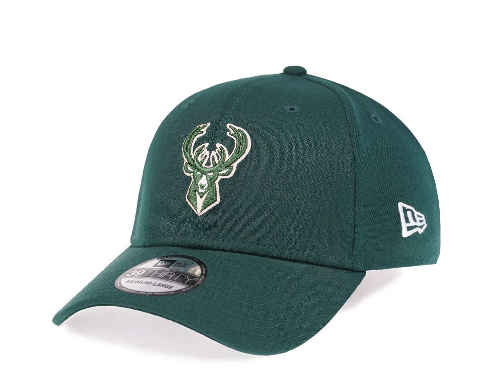 New Era Milwaukee Bucks Dark Green Edition 39Thirty Stretch Casquette