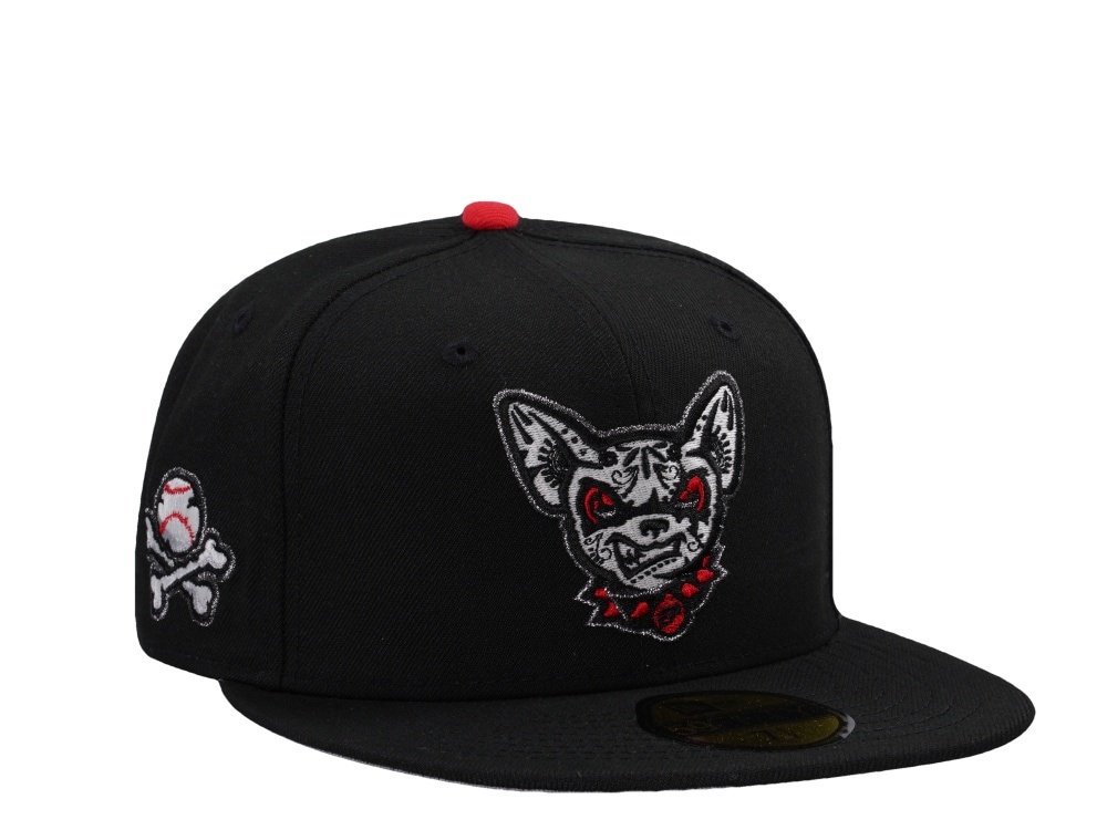 New Era El Paso Chihuahuas Dia De Los Muertos Glow in the Dark Horror Edition 59Fifty Fitted Casquette