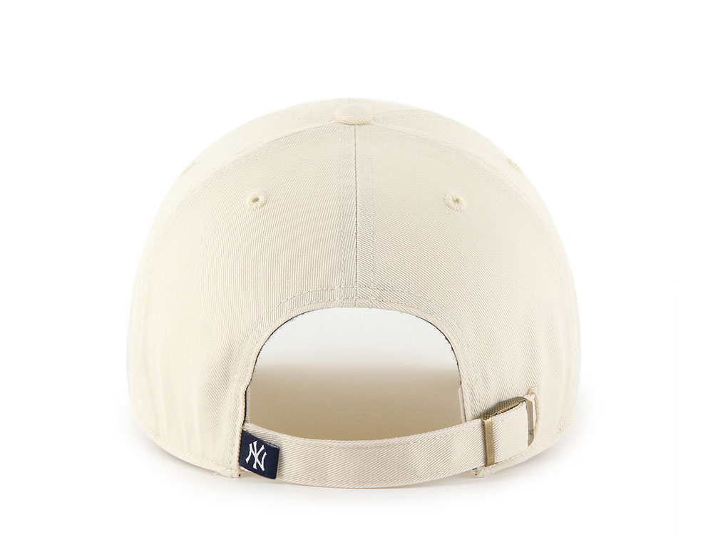 47 Brand New York Yankees Natural White Clean Up Strapback Casquette